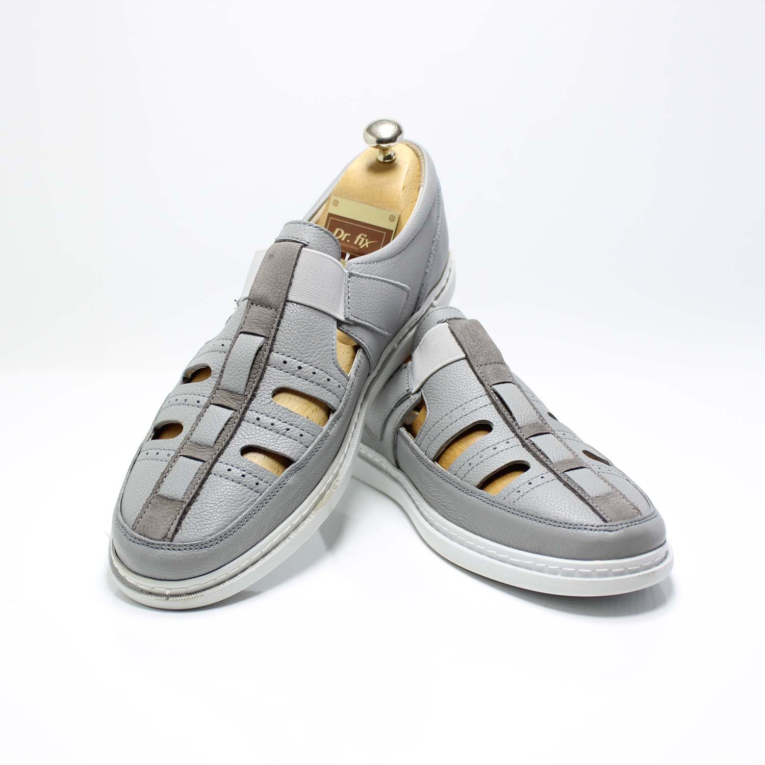 Erkek Sandal 2-11 70995-NUBUK GRI - Image 2