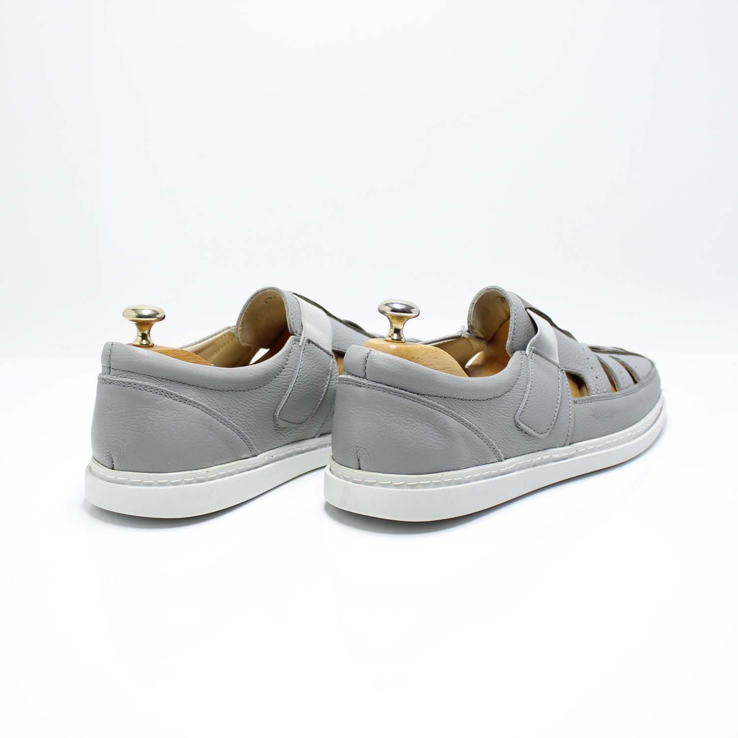 Erkek Sandal 2-11 70995-NUBUK GRI - Image 3