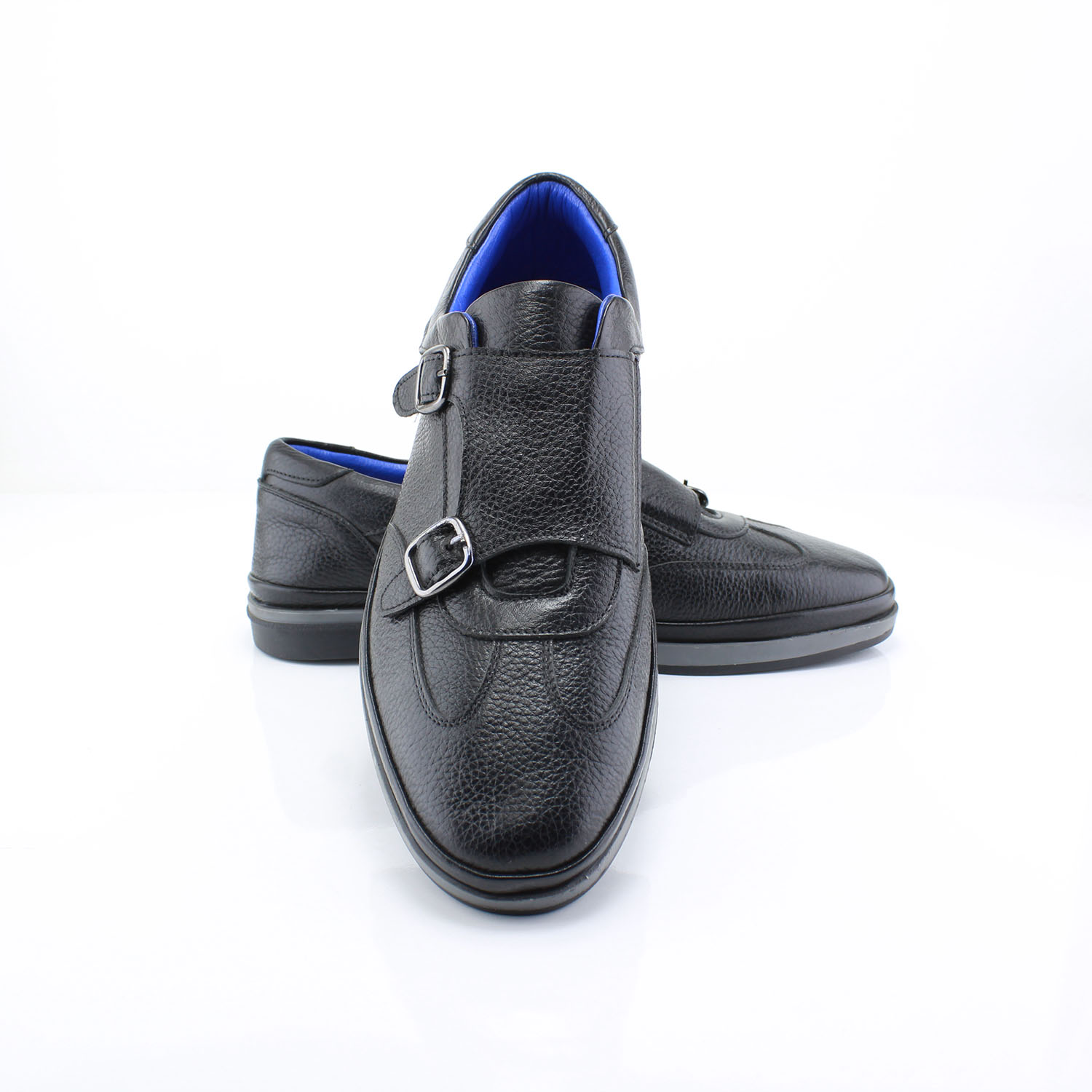 Kişilər üçün lofer, qara, içərisi təbii dəri, üstü təbii dəri, alt hissəsi termo, 1-1 1443 SIYAH - Image 2
