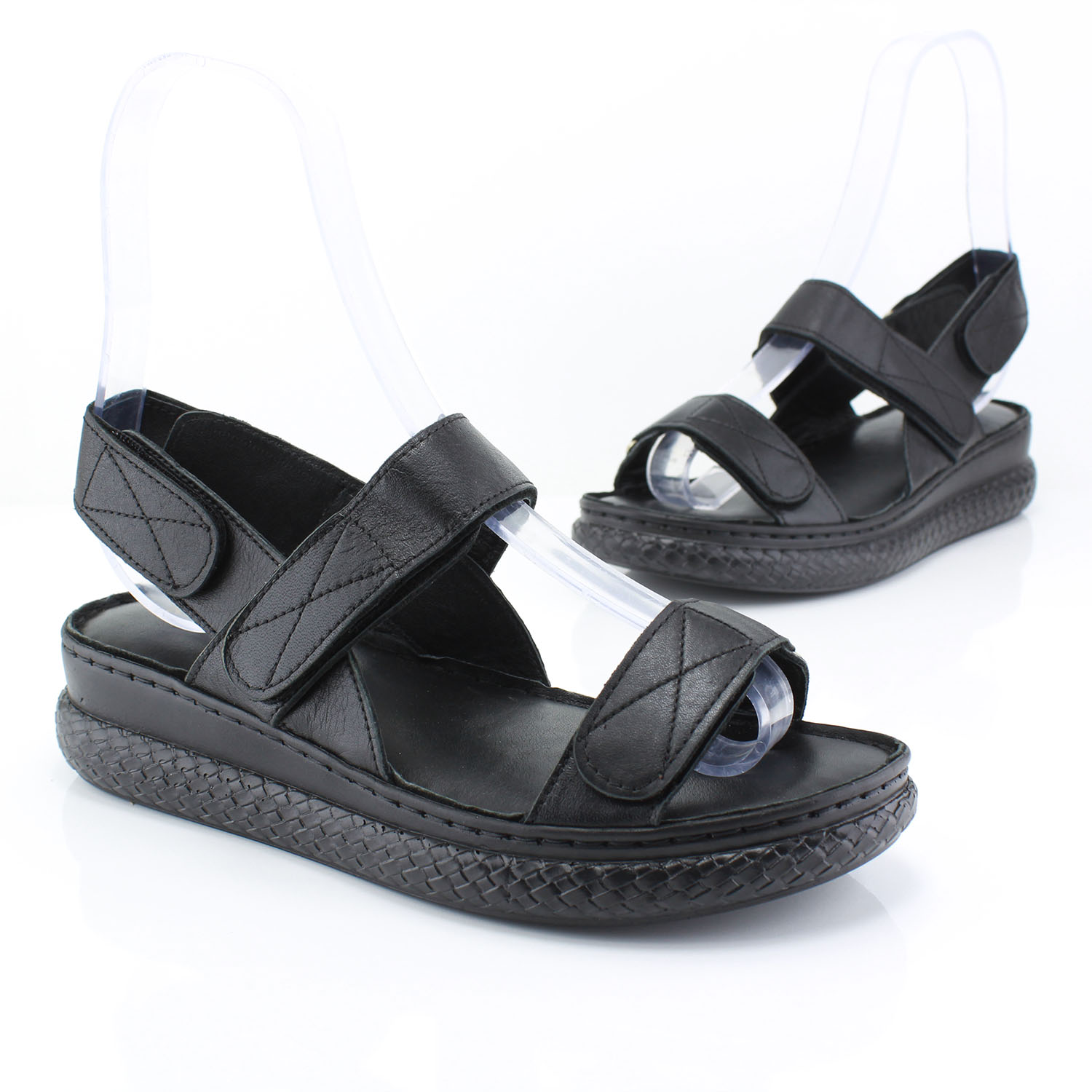 Kadın Sandal 2-61 1076 SIYAH - Image 4