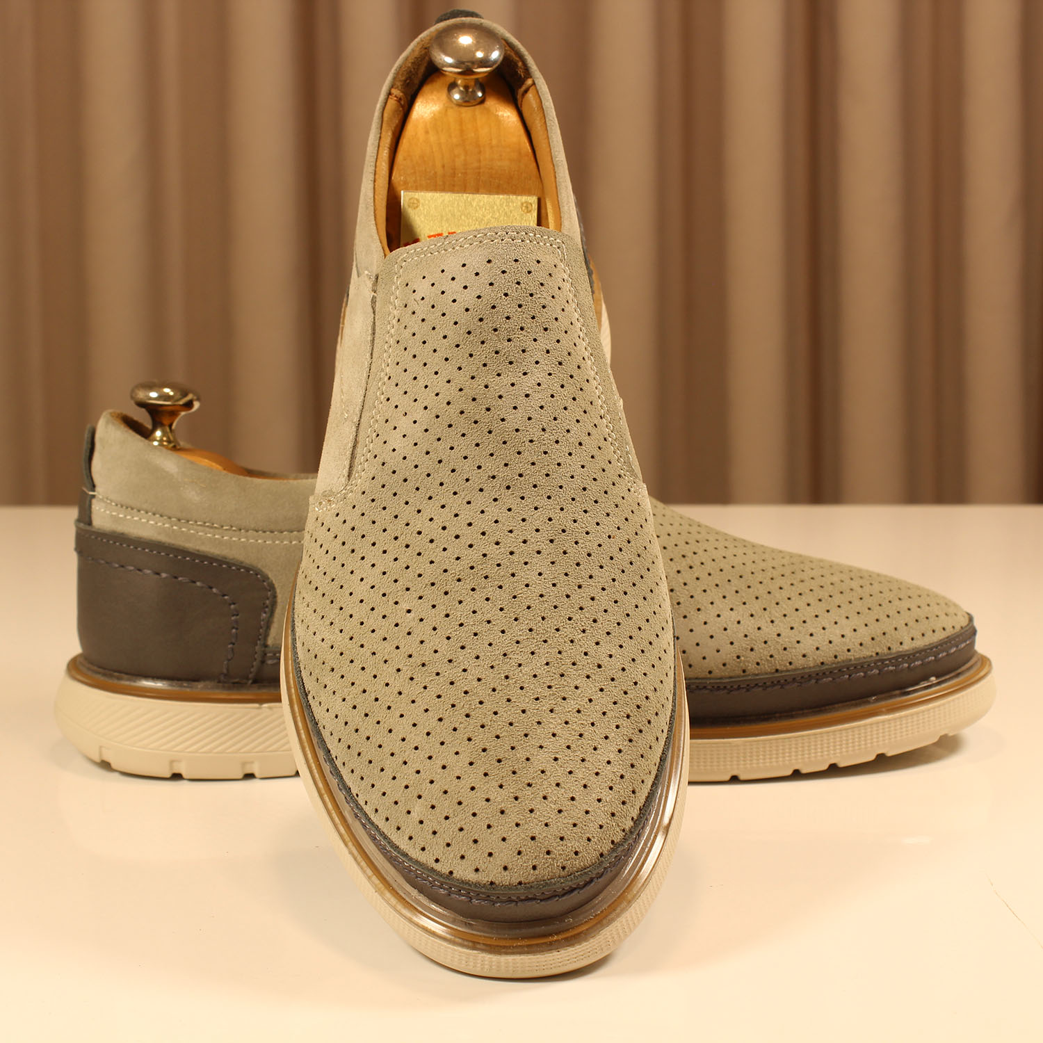 Erkek Casual 3-2 3410-NUBUK GRI - Image 2