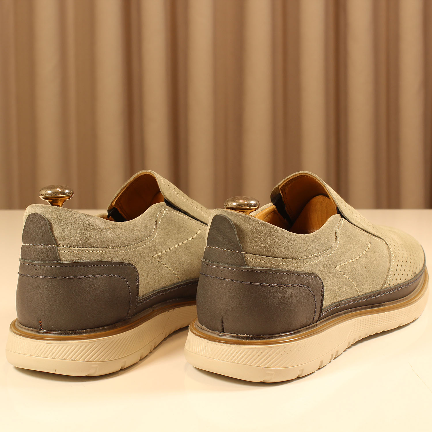 Erkek Casual 3-2 3410-NUBUK GRI - Image 3